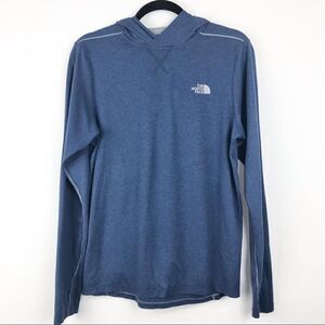 The North Face Blue Long Sleeve FlashDry Layering Hoodie